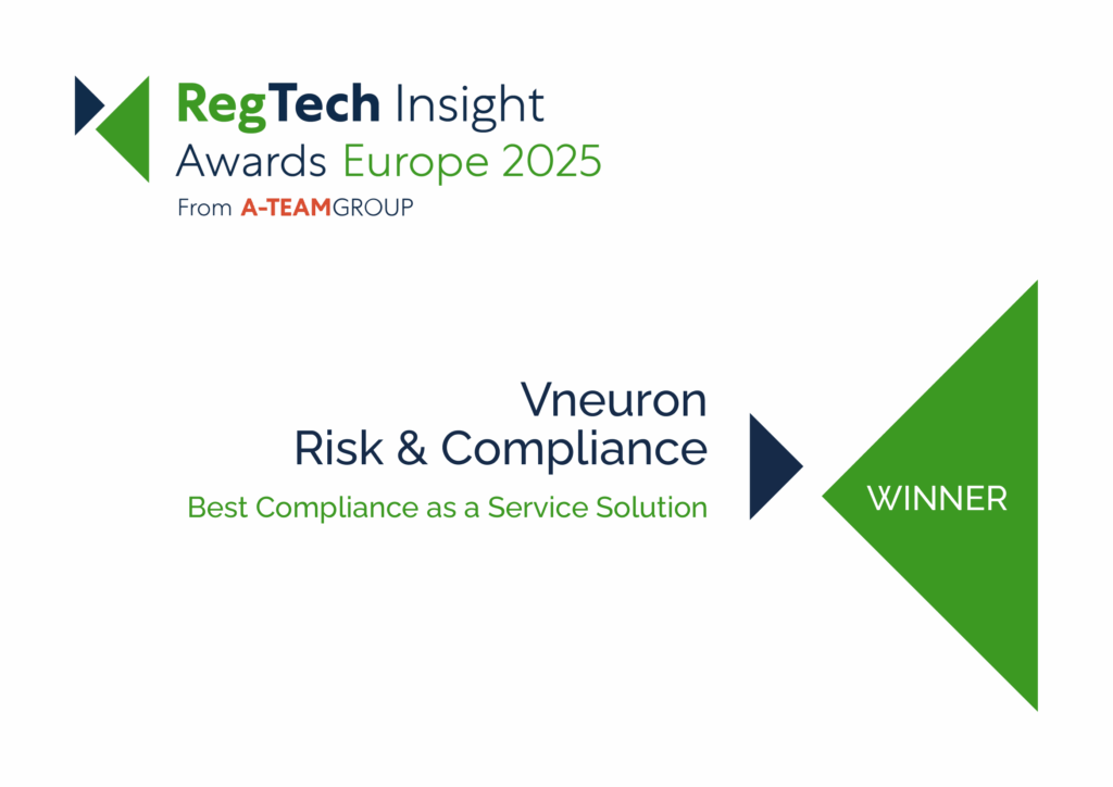 Vneuron Wins Best Compliance as a Service Solution at RegTech Insight Awards Europe 2025